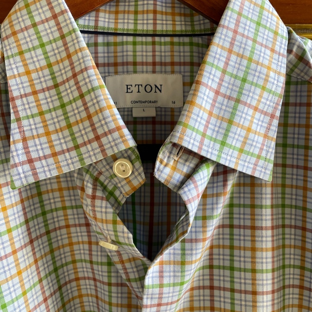 ETON Men's Buttondown Plaid Shirt (16)
